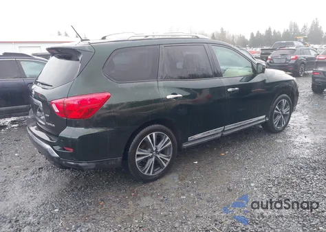 2018 Nissan Pathfinder Platinum из США, поврежденный, VIN 5N1DR2MM4JC629238